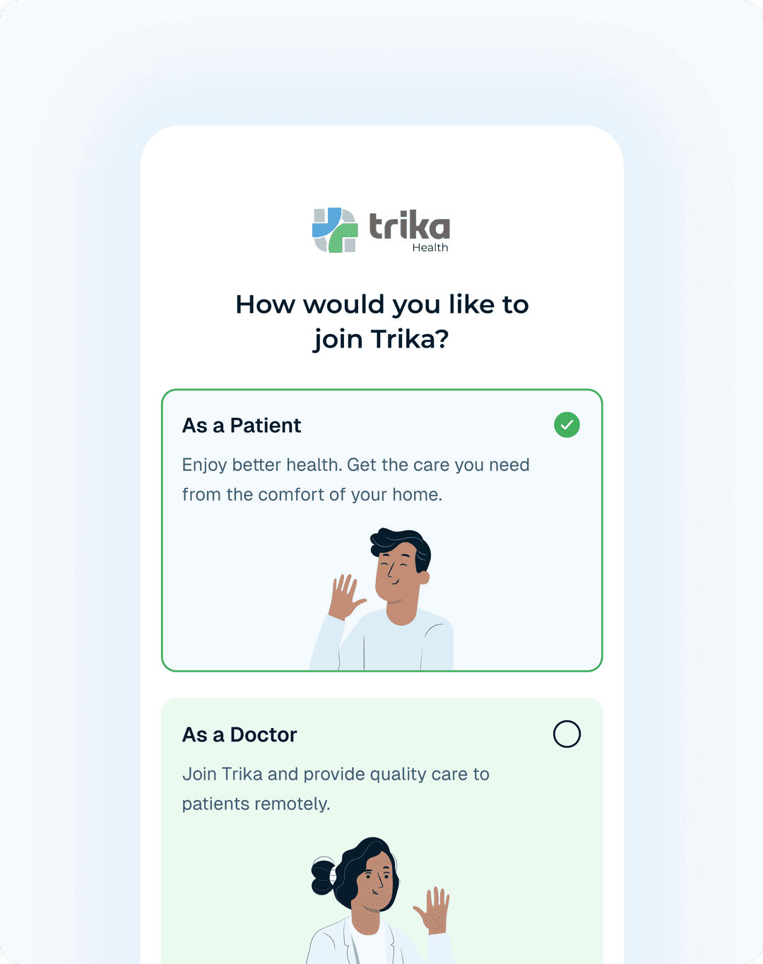 Getting started with Trika HealthCare